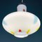 Opaline Murano Glass Pendant Lamp from Stilnovo, Italy, 1950s 5