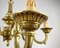 Gilt Bronze 6-Light Chandelier, France, 1960s 8