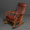 Rocking Chair Victorien en Acajou 8