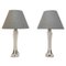 White Table Lamps from Flygsfors, 1960s, Set of 2, Image 1