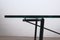 Iron Tie Desk Table with Glass Top, 1980s 8