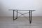 Iron Tie Desk Table with Glass Top, 1980s 4