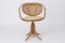 Vintage Swivel Desk Chair with Viennese Braid 1