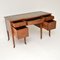 Edwardian Inlaid Satin Wood Desk with Leather Top 7