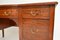 Edwardian Inlaid Satin Wood Desk with Leather Top, Image 6
