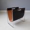 Dutch Leather Magazine Rack from Brabantia, 1970s 1