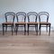 No. 214R Chairs by Michael Thonet for Thonet, 1970s, Set of 4 1