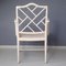 Vintage Chippendale Armchair in Faux Bamboo, 1980s 4