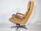 King Swivel Lounge Chair in Leather by André Vandenbeuck for Strässle 2