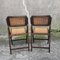 Cane Folding Chairs, 1970s, Set of 2 2