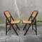 Cane Folding Chairs, 1970s, Set of 2 3