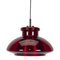 Pendant Lamp in Red Glass from Doria Leuchten 5