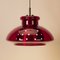 Pendant Lamp in Red Glass from Doria Leuchten 6