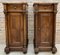 Antique Louis XVI Nightstands with Red Marble Top, 1890s, Set of 2, Image 1