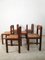 Stühle aus Nussholz und natürlichem Rattan im Stil von Pierre Jeanneret, Italien, 1970er, 6er Set 10