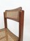 Chairs in Walnut and Natural Rattan in the Style of Pierre Jeanneret, Italy, 1970s, Set of 6, Image 2