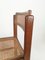 Stühle aus Nussholz und natürlichem Rattan im Stil von Pierre Jeanneret, Italien, 1970er, 6er Set 6
