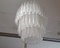 Lámpara de araña italiana de cristal de Murano de Toni Zuccheri para Venini, años 60, Imagen 8