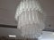 Lámpara de araña italiana de cristal de Murano de Toni Zuccheri para Venini, años 60, Imagen 5