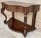 French Carved Wood Console with Drawer, 1890s 5