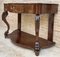 French Carved Wood Console with Drawer, 1890s 2