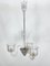 Lámpara de araña Bullicante Art Déco de cristal de Murano de Ercole Barovier, Italy, años 40, Imagen 1