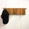 Wall Coat Rack in Rattan, 1970s 6