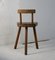 French Tripod Stools with Brutalist Backs, 1960s, Set of 2 8