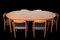 Warm Teak No. 77 Chairs and Dining Table No. 15 by Niels O. Møller, 1960s, Set of 7 1