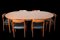 Warm Teak No. 77 Chairs and Dining Table No. 15 by Niels O. Møller, 1960s, Set of 7 3