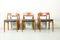 Chaises et Table de Salle à Manger No. 15 en Teck par Niels O. Møller, 1960s, Set de 7 14