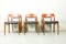 Warm Teak No. 77 Chairs and Dining Table No. 15 by Niels O. Møller, 1960s, Set of 7 14