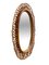 Bamboo Oval Wall Mirror by Franco Albini for Bonacina, Italy, 1960s, Image 2