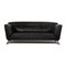 JR-8100 Two-Seater Sofa in Black Leather from Jori, Image 1