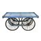 Wooden Cart with Blue Patina 1