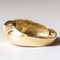 Vintage 18 Karat Goldgrüner Peridot Ring, 1970er 6
