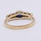 Vintage 14kt Yellow Gold Cabochon Sapphire and Diamond Ring, 1970s 4