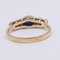 Vintage 14kt Yellow Gold Cabochon Sapphire and Diamond Ring, 1970s, Image 4
