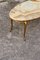 Vintage French Coffee Table in Marble and Brass, 1970s 9
