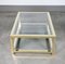 Low Golden Metal and Glass Table 5