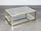 Low Golden Metal and Glass Table, Image 3