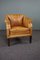 Antique Patinated Leather Armchair, Image 1