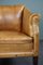 Antique Patinated Leather Armchair 8