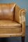 Antique Patinated Leather Armchair, Image 8