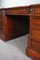 Partner Desk Inlaid with Leer Bureau 9