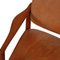 Captains Armchair in Patinated Cognac Leather by Erik Buch, 1980s 6