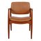 Captains Armchair in Patinated Cognac Leather by Erik Buch, 1980s 1