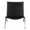 PK-22 Lounge Chair in Black Leather by Poul Kjærholm for Fritz Hansen, 1990s 1