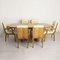 Art Deco Extendable Dining Suite in Satin Birch by Hille, 1930, Set of 7, Image 1