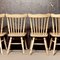 Scandinavian Farm Chairs in Washed Oak, 1950s, Set of 4 5